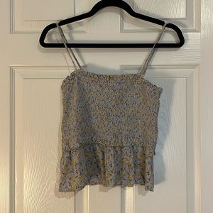 Ditsy Think strap top